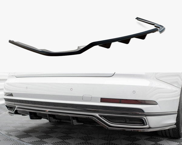 Audi - A8 S Line D5: Maxton Central Rear Splitter (Vertical Bars)