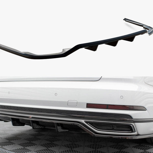 Audi - A8 S Line D5: Maxton Central Rear Splitter (Vertical Bars)