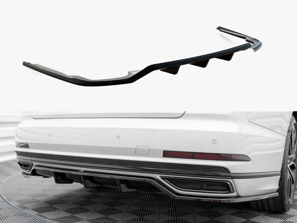 Audi - A8 S Line D5: Maxton Central Rear Splitter (Vertical Bars)