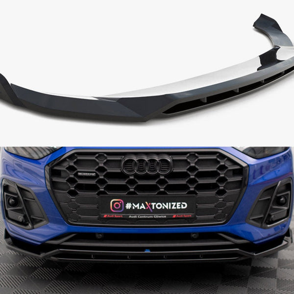 Audi - SQ5 / Q5 S Line SUV / Sportback MK2 Facelift: Maxton Front Splitter V1
