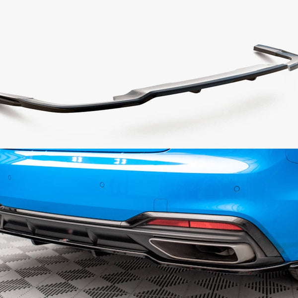 Audi - A5 S Line F5 Facelift: Maxton Central Rear Splitter (Vertical Bars)