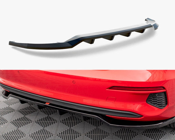 Audi - A3 Sportback 8Y: Maxton Central Rear Splitter (Vertical Bars)