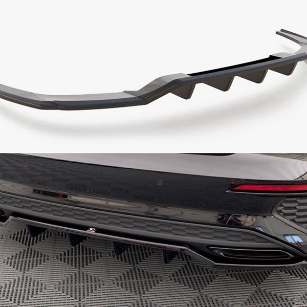 Audi - A3 S Line Sedan 8Y: Maxton Central Rear Splitter (Vertical Bars)