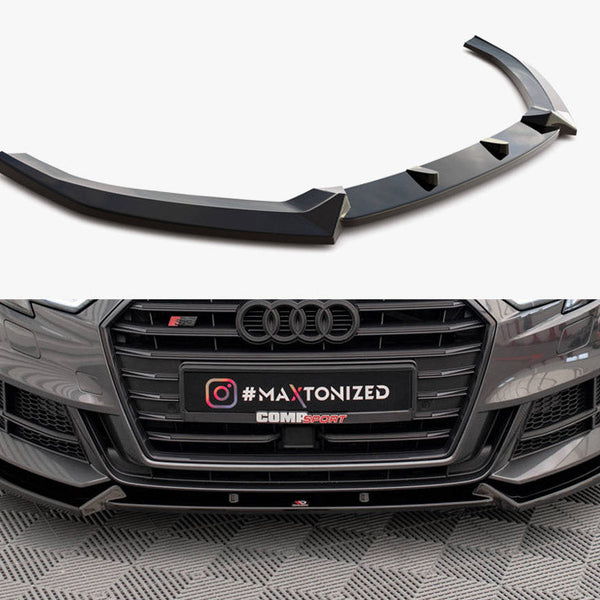 Audi - S3 / A3 S Line Sportback 8V Facelift: Maxton Front Splitter V1