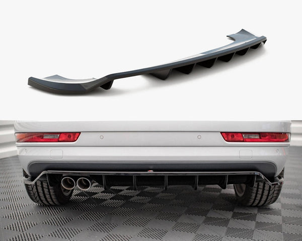 Audi - Q3 Sport 8U Facelift: Maxton Central Rear Splitter (Vertical Bars)