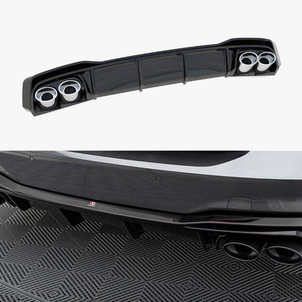 Audi - A7 S Line C8 / S7 C8 / C8 Facelift / S7 Facelift: Maxton Rear Diffuser + Exhaust Ends Imitation