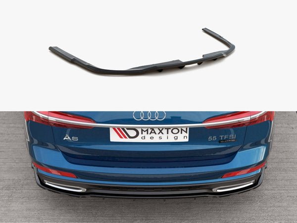 Audi - A6 S Line C8: Maxton Central Rear Splitter (Vertical Bars)