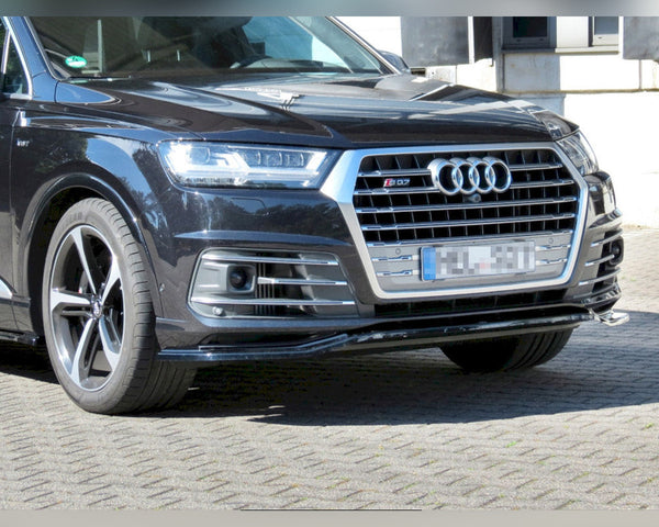 audi sq7 q7 s line mk2 2016 2020 maxton front splitter