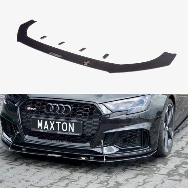 Audi - RS3 Sportback 8V Facelift: Maxton Front Racing Splitter V1
