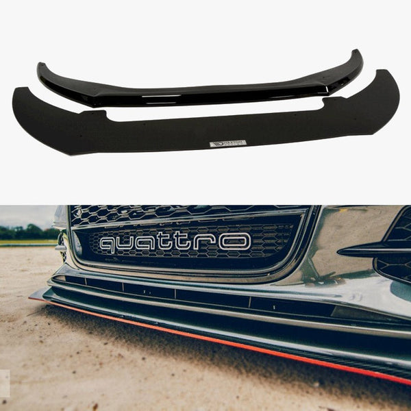 Audi - S6 / A6 C7 S Line (2 Splitters = 1 SET) (2011-2014): Maxton Front Racing Splitter