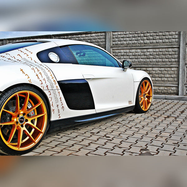 audi r8 2006 2015 maxton side skirts