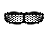 1 series f40 gloss black diamond led front grill 20 24
