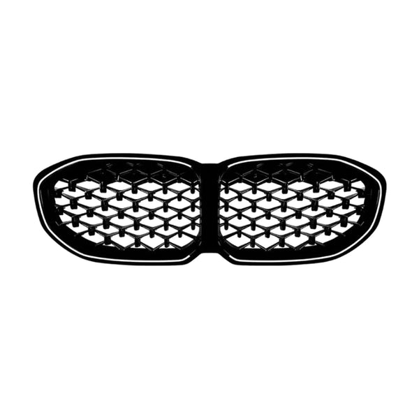 1 series f40 gloss black diamond led front grill 20 24