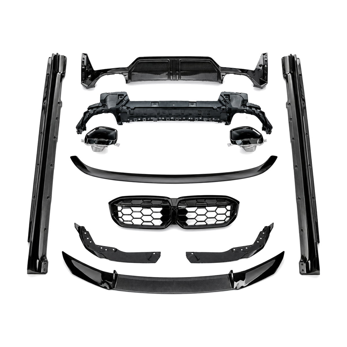 3 series g20 facelift gloss black lci mp aerokit m performance 22