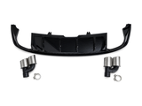 a5 b9 gloss black rs5 style rear diffuser with tips 16 19