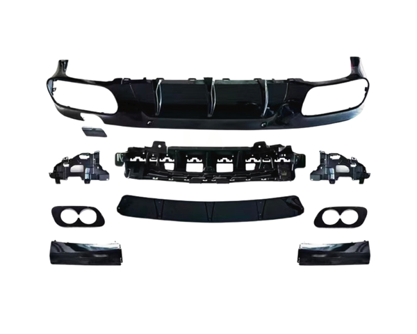 CLS - W257: Black CLS53 Style Diffuser with Exhaust Tips 19-23