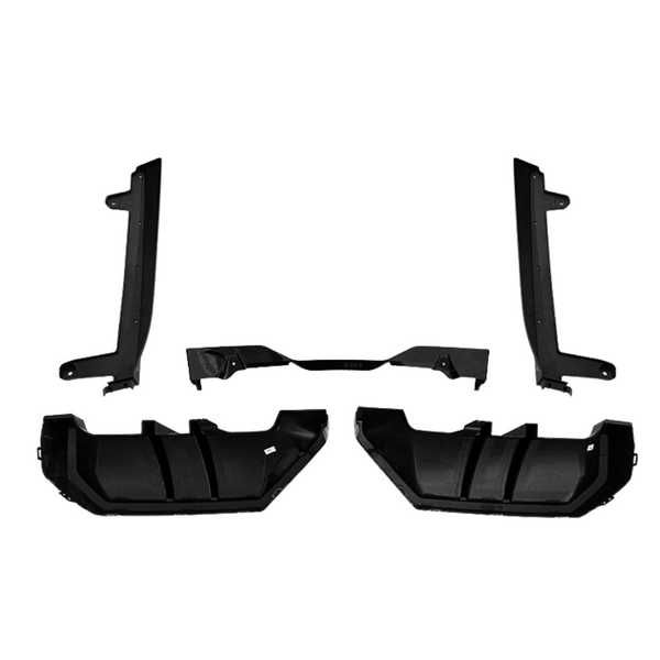 5 Series - G60: Gloss Black Rear Diffuser V1 Style 24+