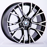 X6 - F16: 22" Diamond Cut Black M Performance Alloy Wheels 14-18