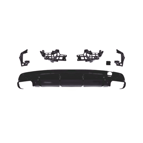 CLA - W117: Gloss Black CLA45 Style Gloss Black Diffuser with Exhaust Tips 13-18