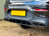 GLC - C253 Coupe: Black Rear Diffuser 16-20