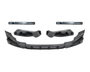 Defender 90/110 - L663: Gloss Black V2 Front Splitter with DRL 20+