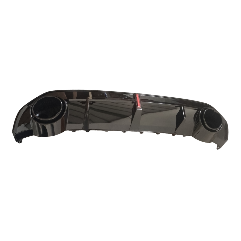 S3 - 8Y/8YS: Gloss Black RS3 Style LED Diffuser with Black Exhaust Tips 21-24