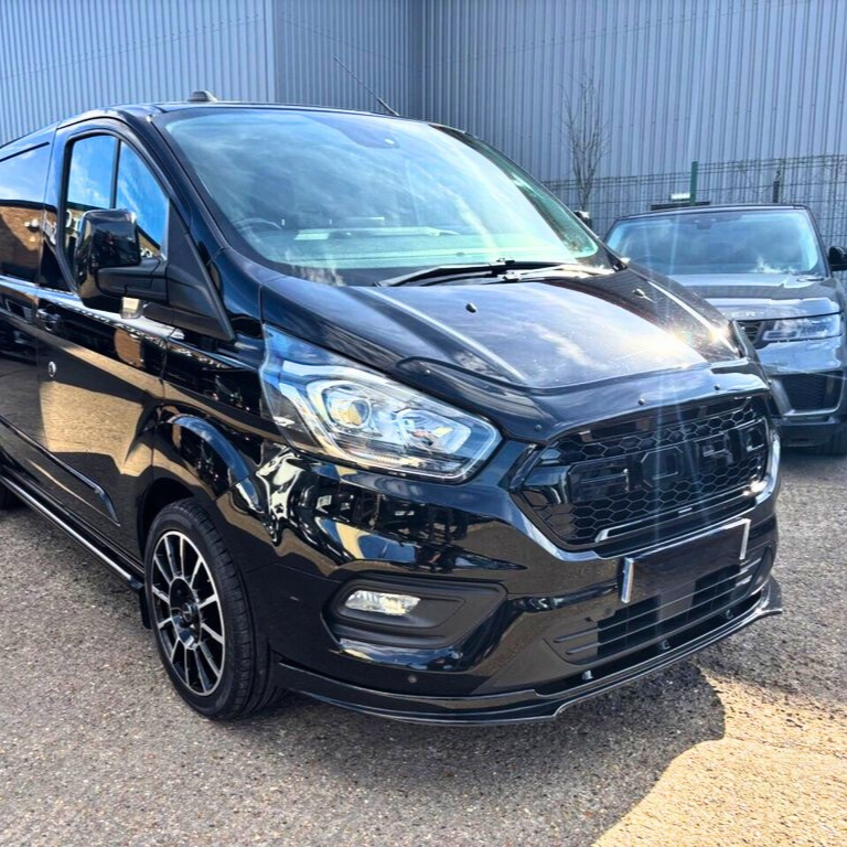 Ford Transit Custom MK1: Gloss Black Raptor Style Front Grill 18-23