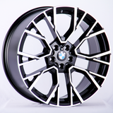 X6 - G06: 22" Diamond Cut Black M Performance Alloy Wheel 19+