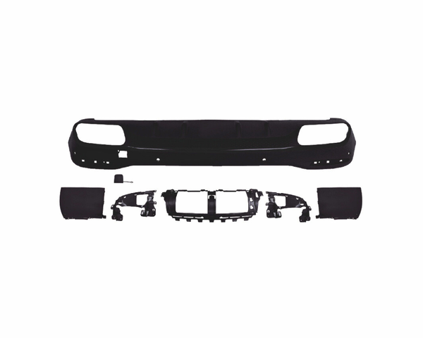 GLS - X167: Black GLS63 Style Rear Diffuser with Tips 19-23
