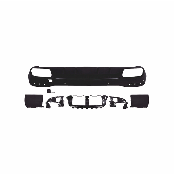 GLS - X167: Black GLS63 Style Rear Diffuser with Tips 19-23