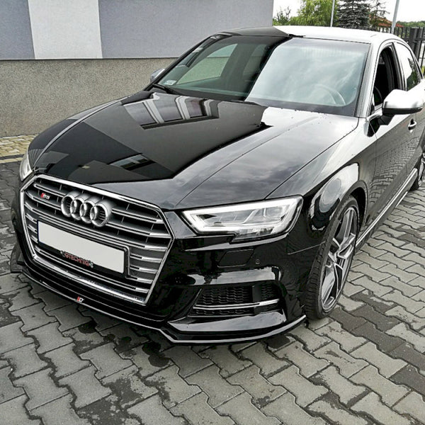 Audi - S3 / A3 S Line 8V Facelift Sedan: Maxton Front Splitter V2