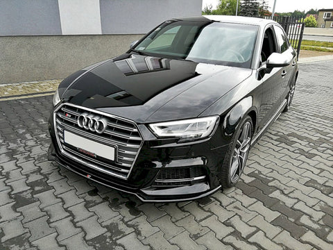 Audi - S3 / A3 S Line 8V Facelift Sedan: Maxton Front Splitter V2