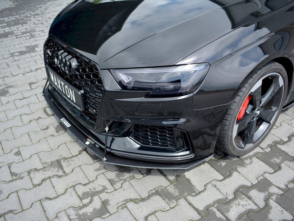 Audi - RS3 Sportback 8V Facelift: Maxton Front Racing Splitter V1