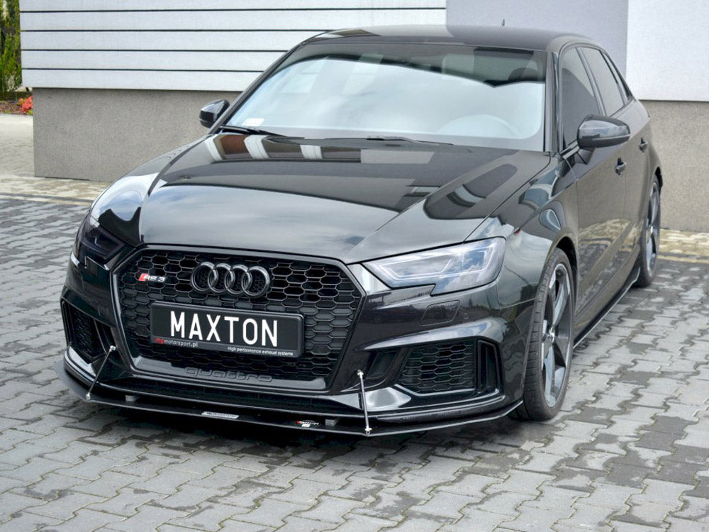 Audi - RS3 Sportback 8V Facelift: Maxton Front Racing Splitter V1