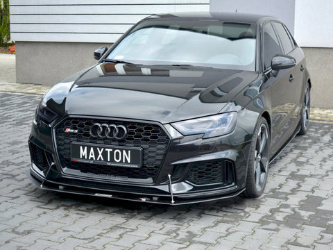 Audi - RS3 Sportback 8V Facelift: Maxton Front Racing Splitter V1