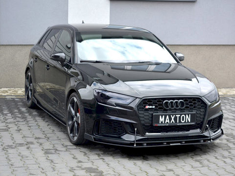 Audi - RS3 Sportback 8V Facelift: Maxton Front Racing Splitter V2