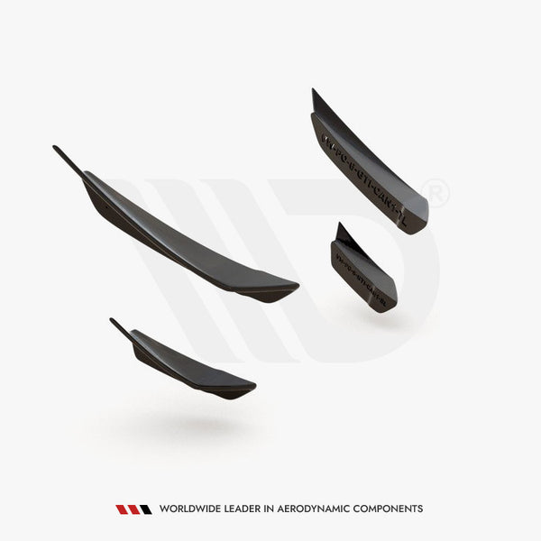 VW - Polo GTI MK6: Maxton Front Bumper Wings (Canards)
