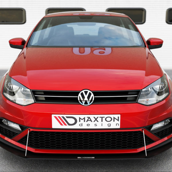 VW - Polo GTI MK5 Facelift: Maxton Front Racing Splitter