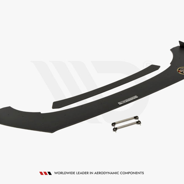 VW - Polo GTI MK5 Facelift: Maxton Front Racing Splitter (with wings)