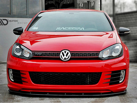 VW - Golf VI (For Golf GTI 35TH): Maxton Front Splitter V2