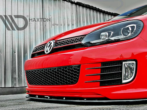 VW - Golf VI (For Golf GTI 35TH): Maxton Front Splitter V2