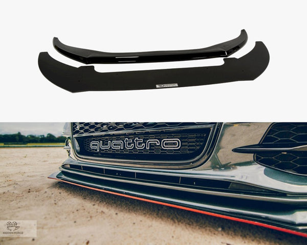 Audi - S6 / A6 C7 S Line (2 Splitters = 1 SET) (2011-2014): Maxton Front Racing Splitter