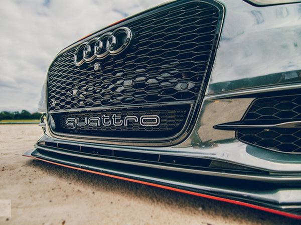 Audi - S6 / A6 C7 S Line (2 Splitters = 1 SET) (2011-2014): Maxton Front Racing Splitter