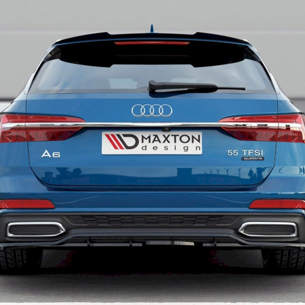 Audi - A6 S Line C8: Maxton Central Rear Splitter (Vertical Bars)
