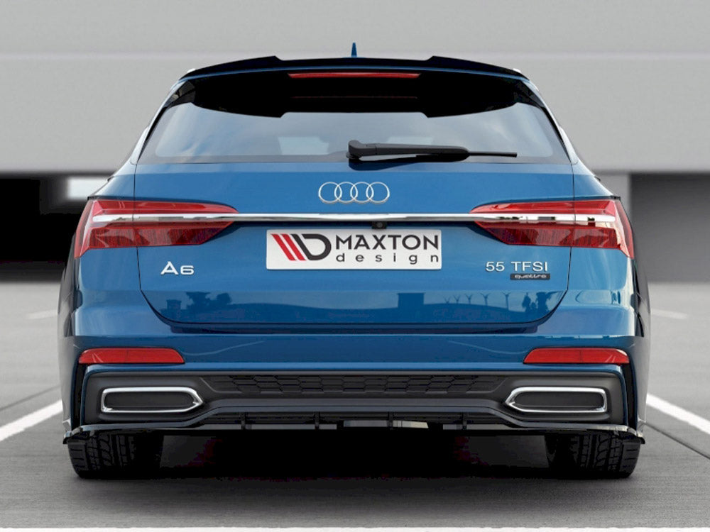 Audi - A6 S Line C8: Maxton Central Rear Splitter (Vertical Bars)