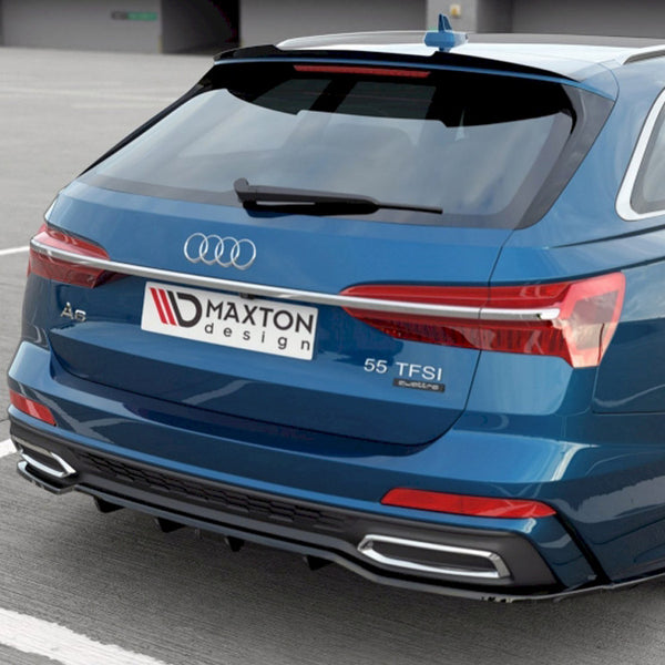 Audi - A6 S Line C8: Maxton Central Rear Splitter (Vertical Bars)