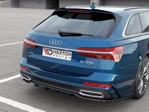 Audi - A6 S Line C8: Maxton Central Rear Splitter (Vertical Bars)