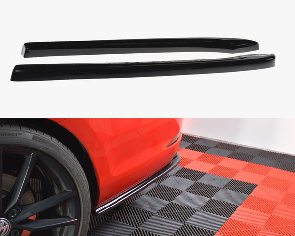 VW - Golf 7 R Variant Facelift: Maxton Rear Side Splitters V1