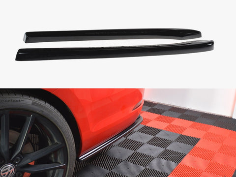 VW - Golf 7 R Variant Facelift: Maxton Rear Side Splitters V1