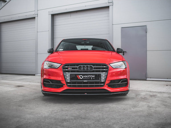 Audi - S3 / A3 S Line 8V Sedan / Cabrio (2013-2016): Maxton Front Splitter V1